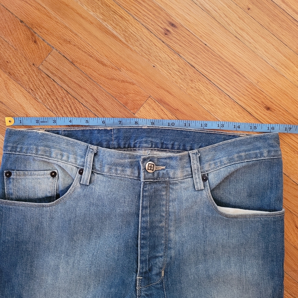 ARITZIA KSUBI ~ Hendrix Flare Two Tone Blue Denim Jeans Sz 31 - Picture 6 of 14